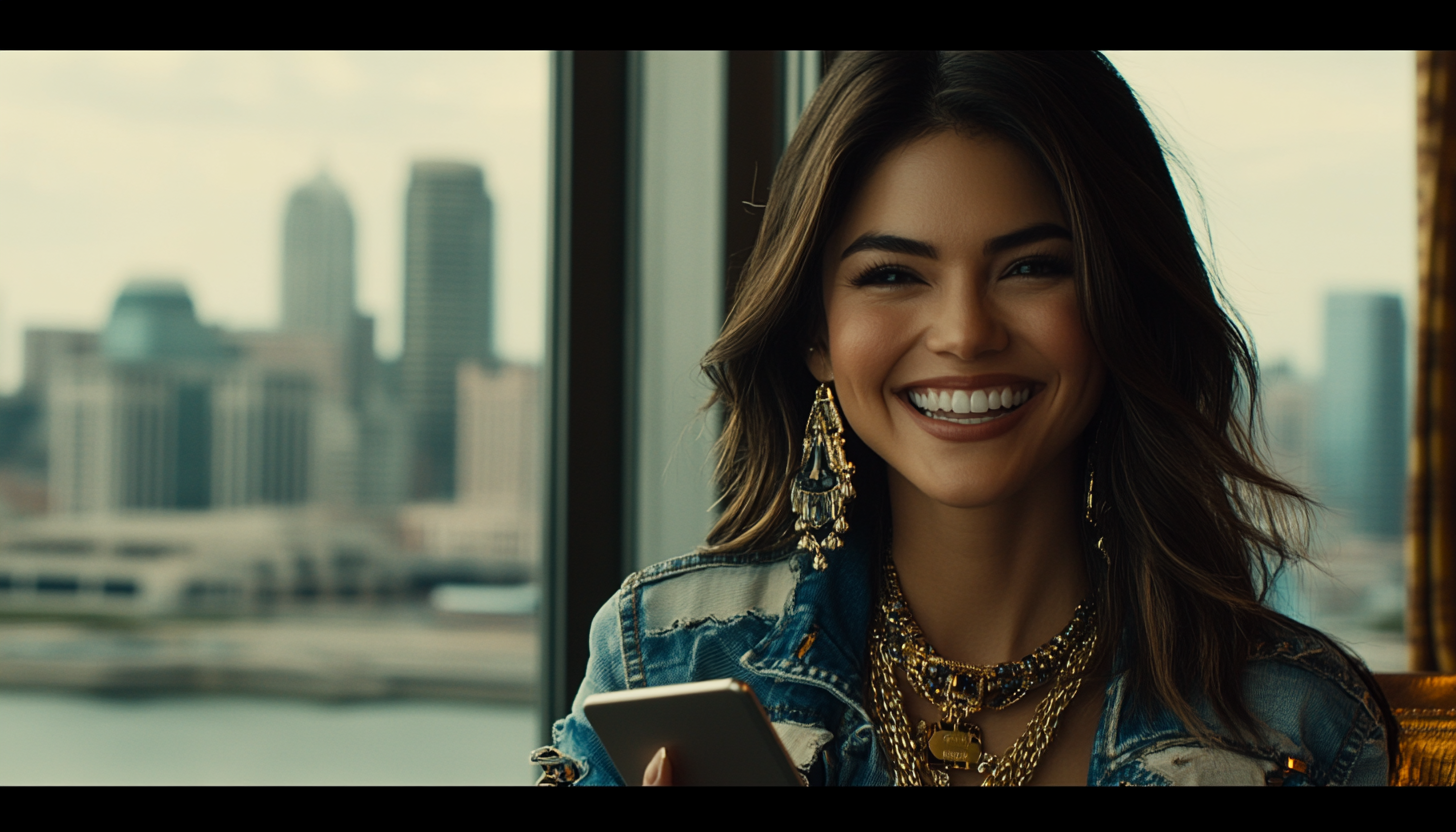 mulher jovem com tablet